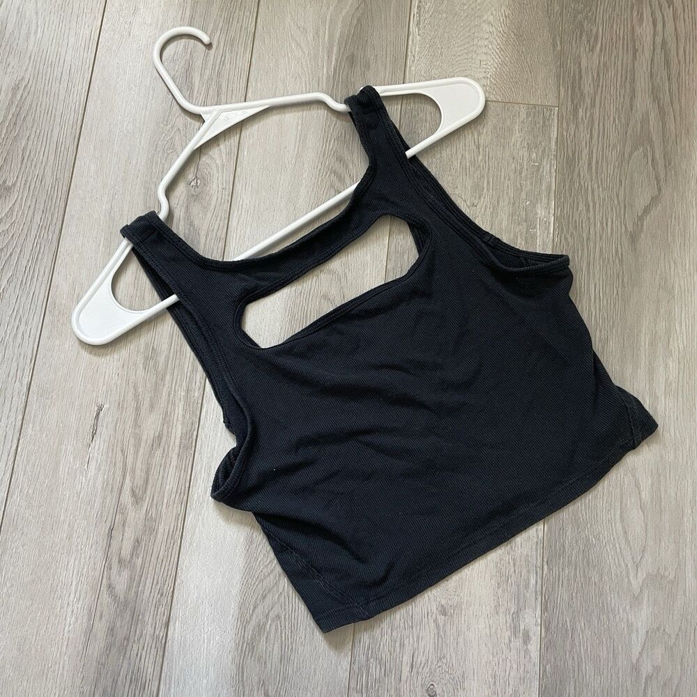 Lululemon Cutout Tank Top la front womens Black (size 10) workout athleisure